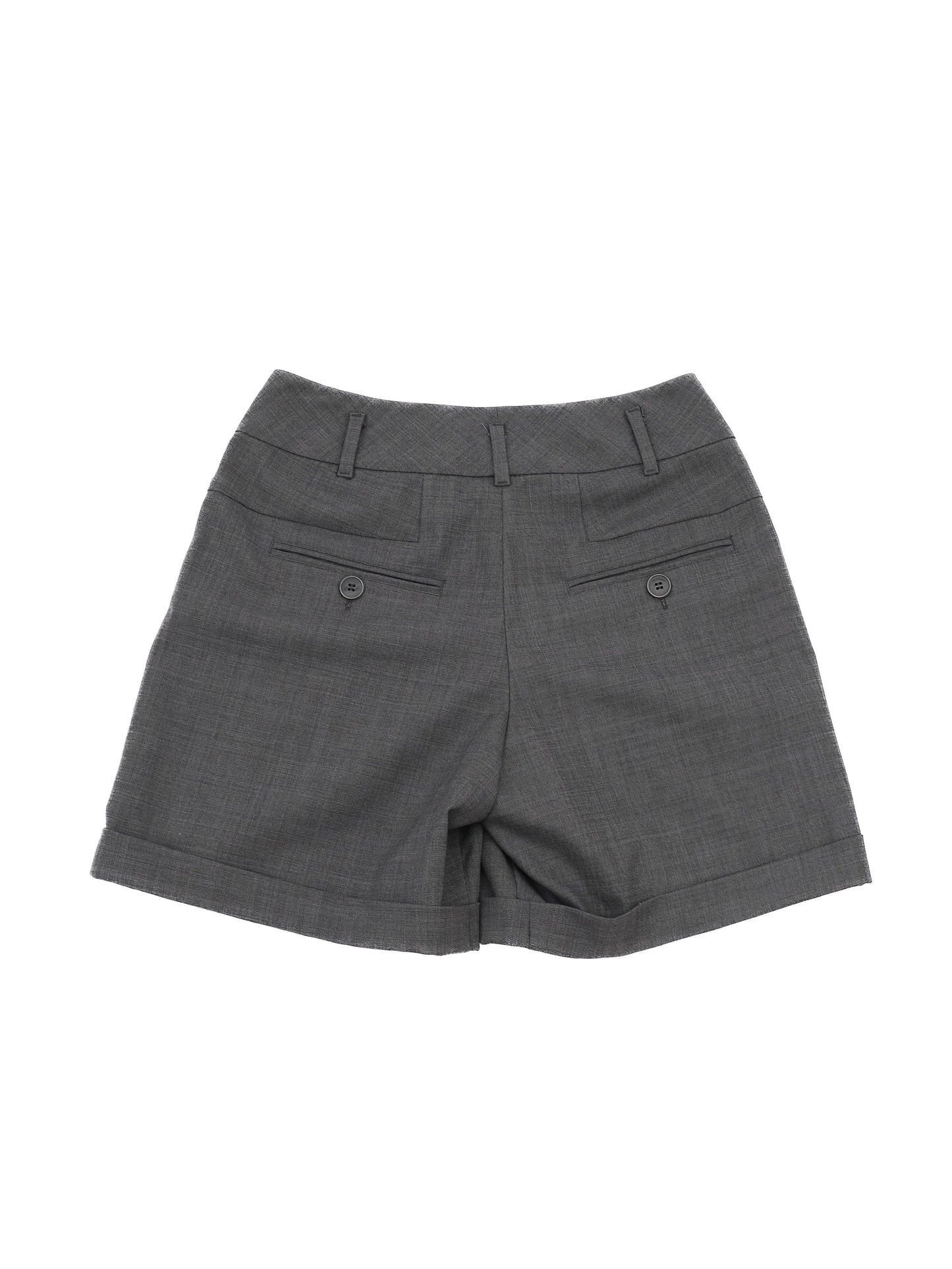 excellent weekend maxmara gray wool shorts size s