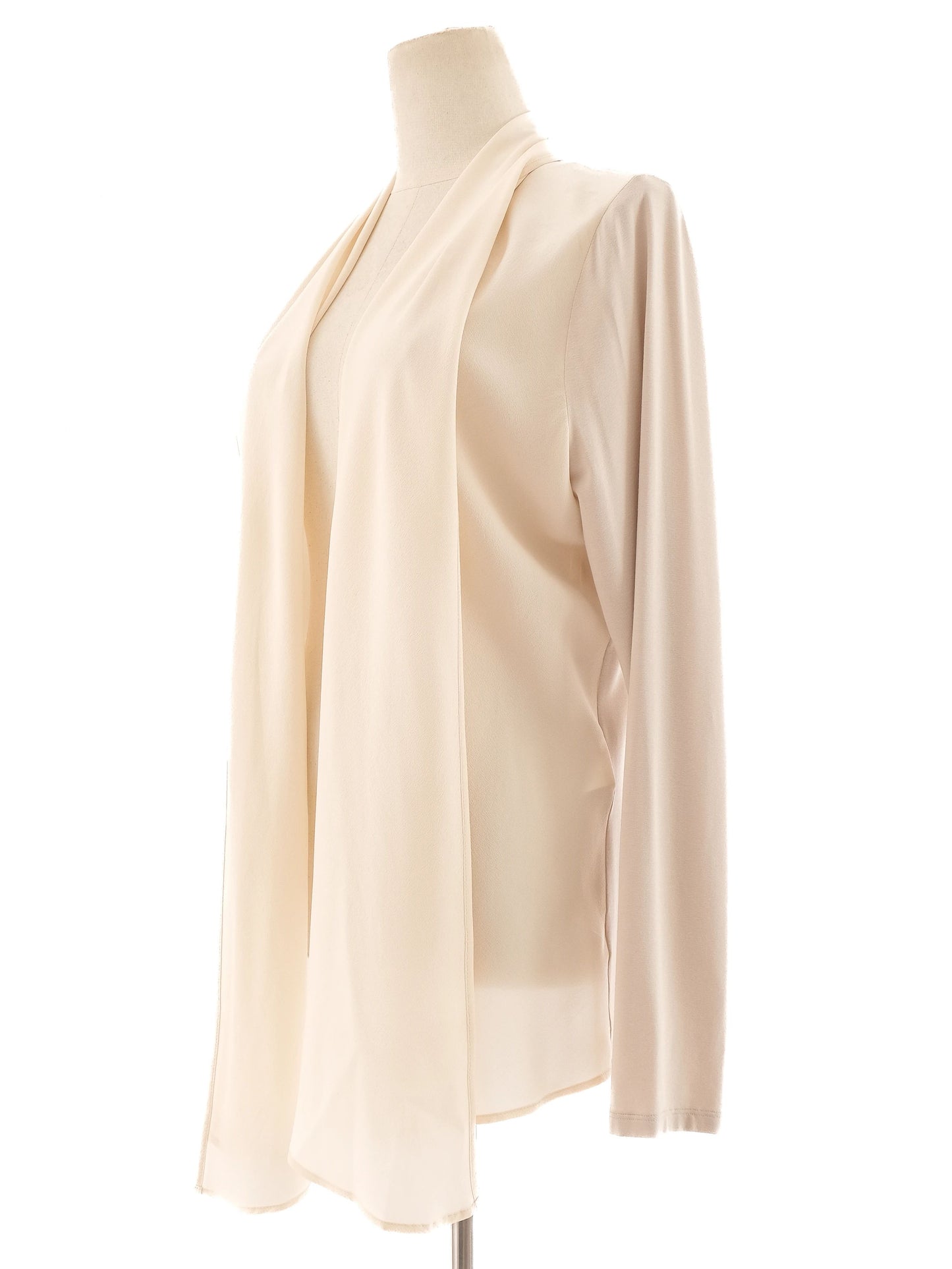 excellent marccain orange long-sleeved open-front cardigan women