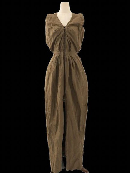 Thimister Women's Long Green Cotton Dress Size S Excellent Condition