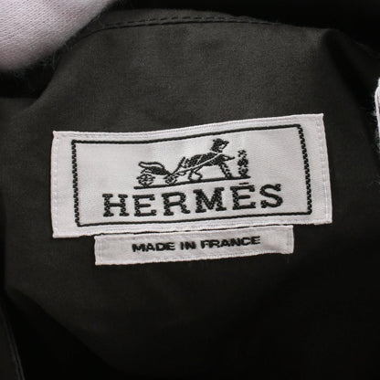 Hermes Boxy Fit Overlapping Pockets Other Tops Gray Cotton