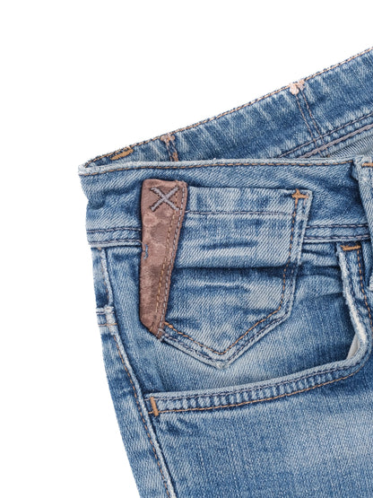 Massimo Dutti Women's Blue Cotton Jeans Size M Excellent