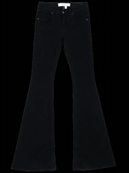 excellent victoria beckham black flared jeans size s 26