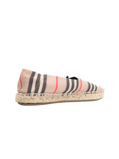 Excellent Burberry Striped Espadrilles Women Combined Textile Size N/A