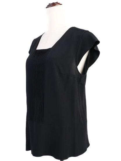 ETRO Women's Black Silk Sleeveless Blouse Size L Excellent Condition