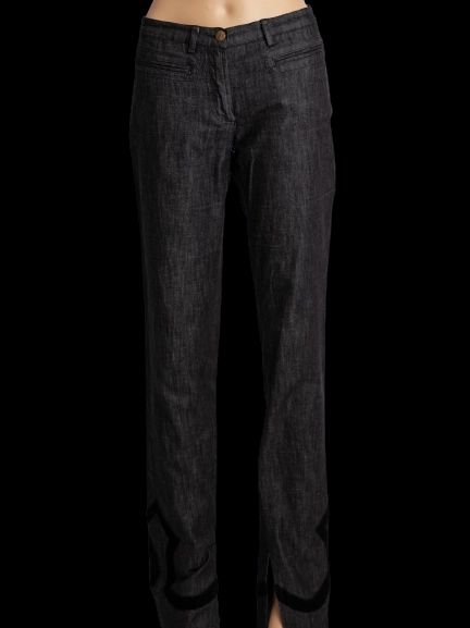 Good Versus Gray Cotton Pants Size M with Decorative Pattern