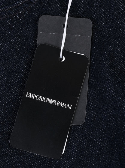 NEW Emporio Armani Dark Blue Cotton Jeans Size 14 Women's