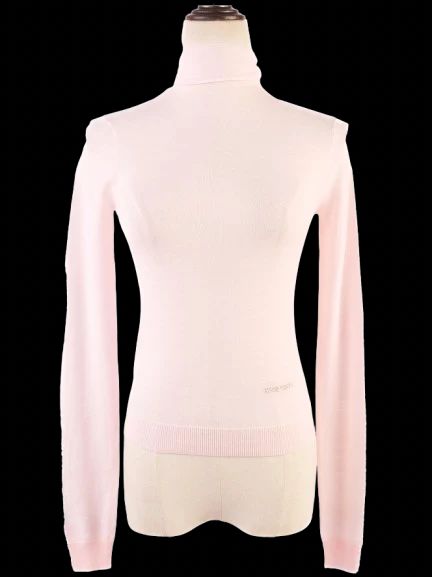 excellent miss sixty pink wool turtleneck sweater size xxs