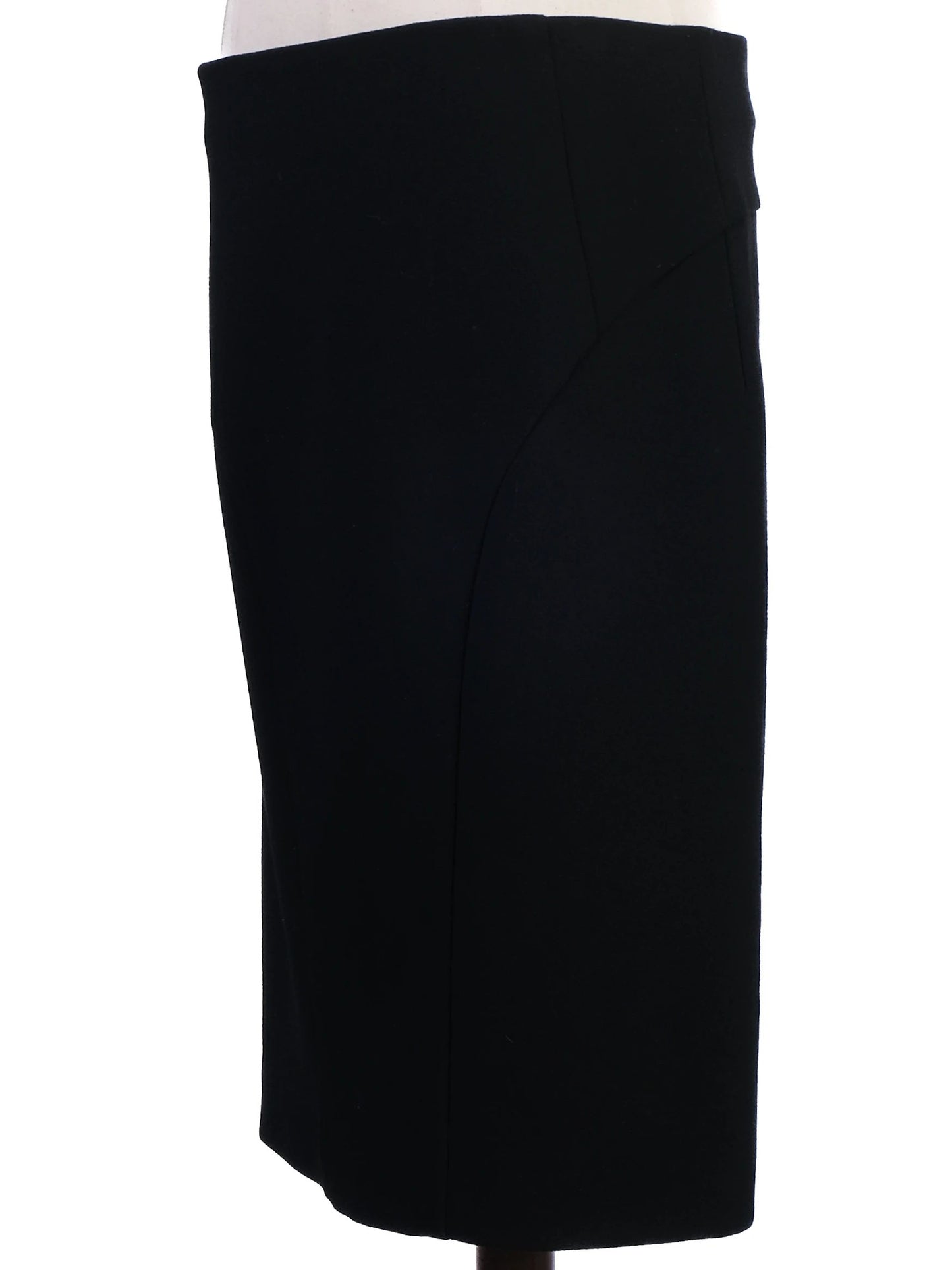 excellent emporio armani black pencil skirt size m viscose