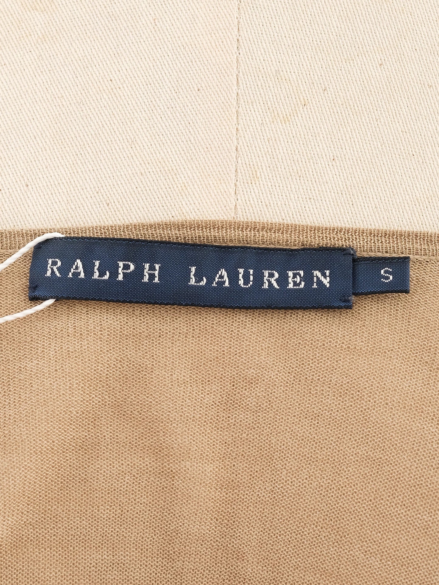 excellent ralph lauren women's orange silk cardigan size m