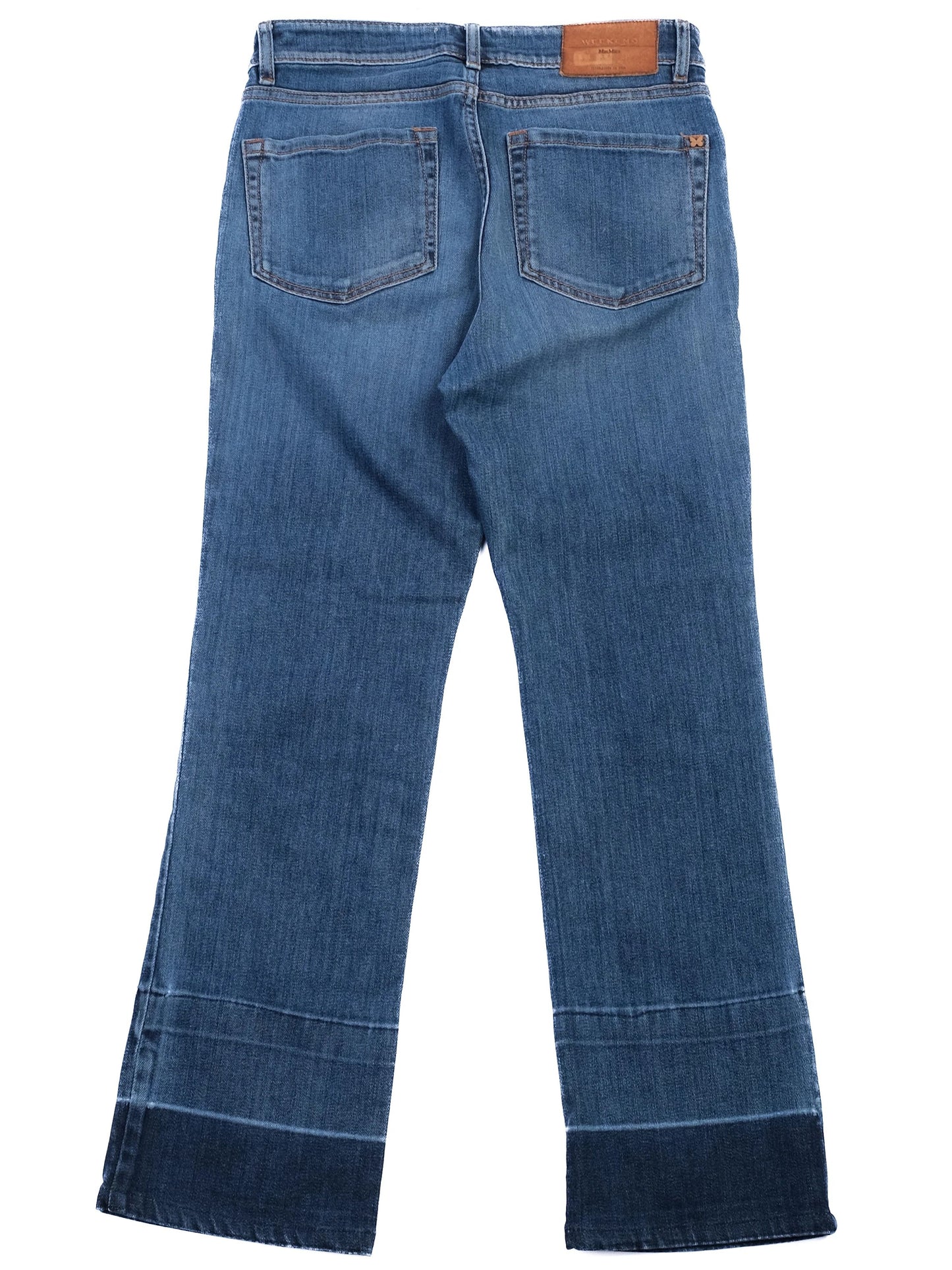 weekend maxmara blue cotton jeans size s excellent condition