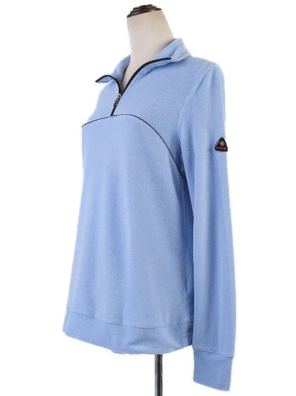 Excellent Bogner Women's Blue Fleece Pullover Size L Quarter-Zip