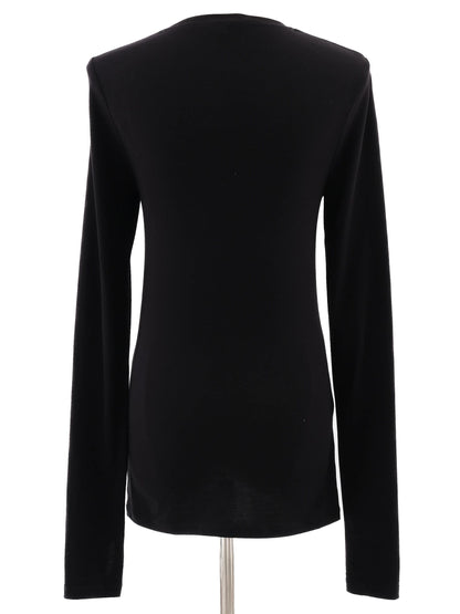 Excellent Cos Black Long Sleeve Shirt Size XS Elastane Women