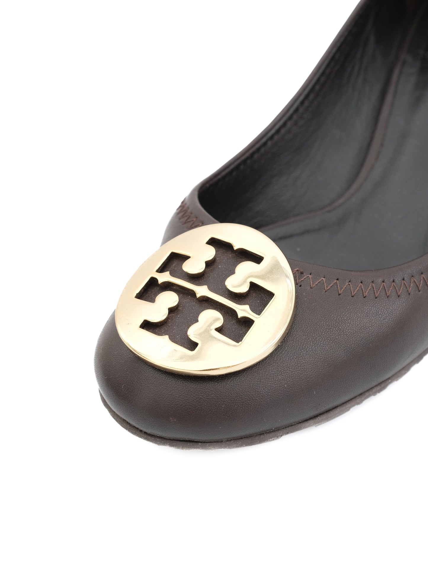 excellent tory burch leather block-heeled shoes orange size 38