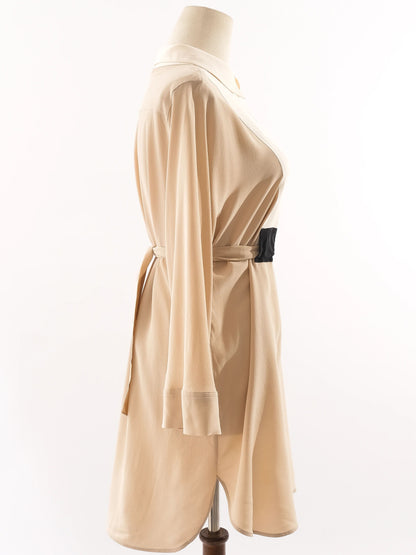 Max Mara Orange Silk Dress Excellent Condition with Keyhole Neckline