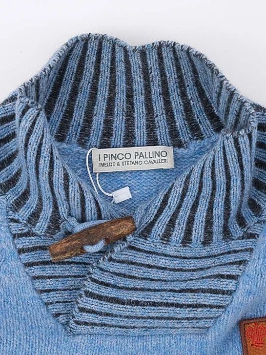 excellent i pinco pallino blue wool sweater for kids, size 6