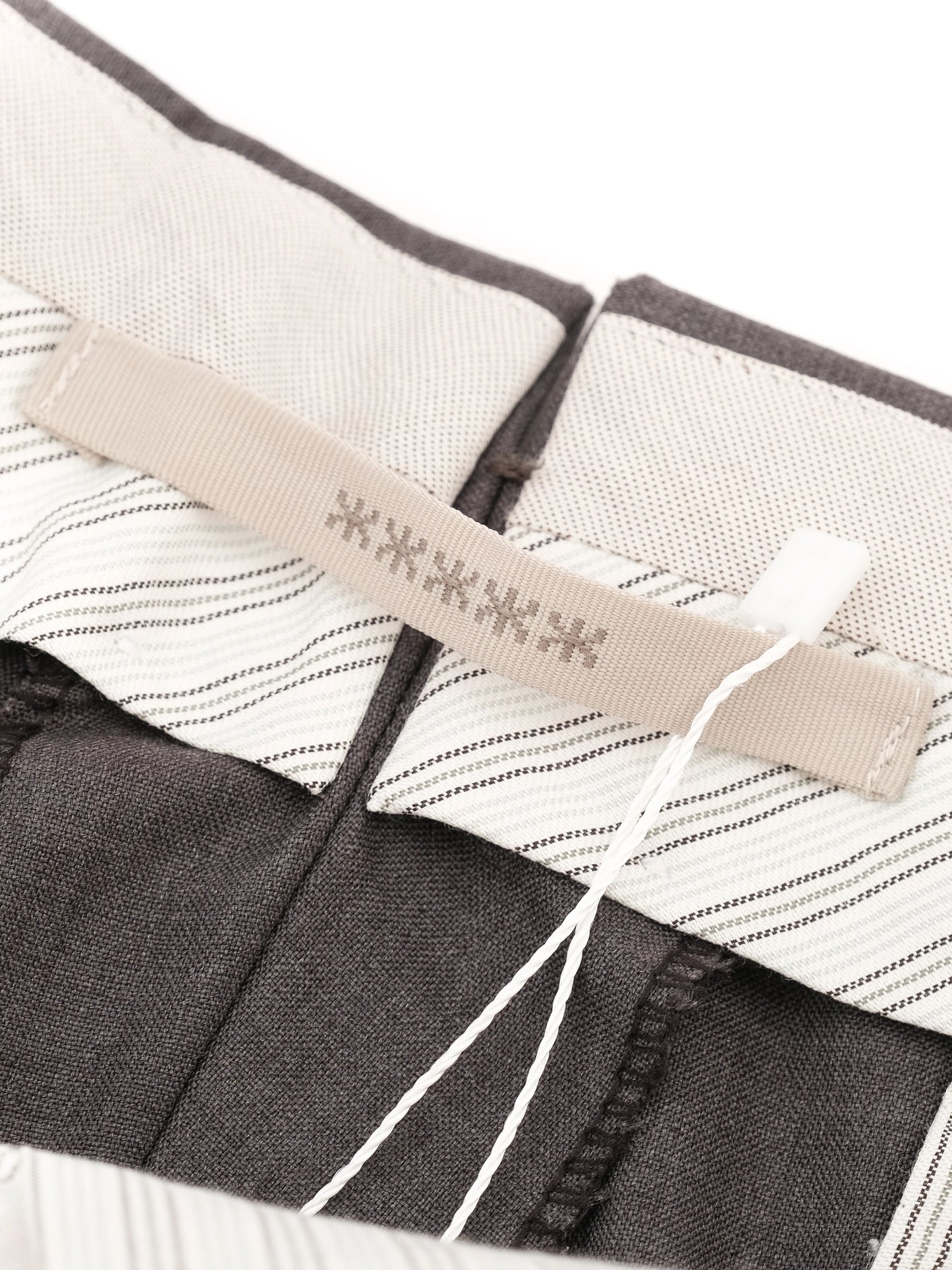 excellent ermenegildo zegna gray wool dress trousers size m