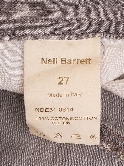 EXCELLENT Neil Barrett Gray Cotton Pants Size M Women's