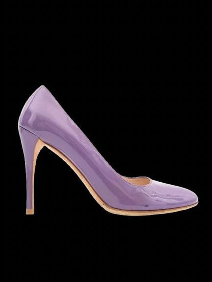 Excellent Prada Purple Lacquer High-Heeled Shoes Size 40