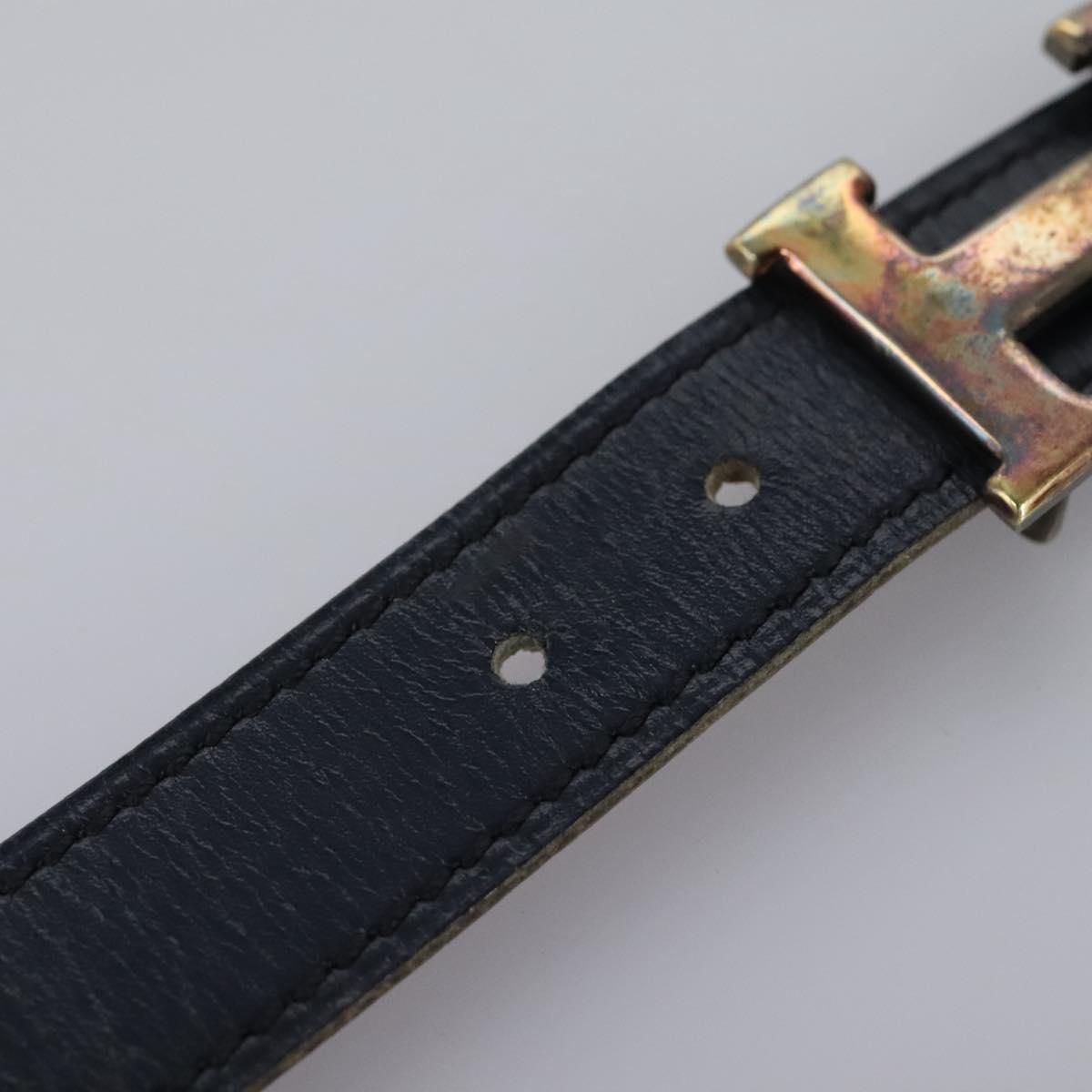 Hermes Constance Belt Leather Navy Auth