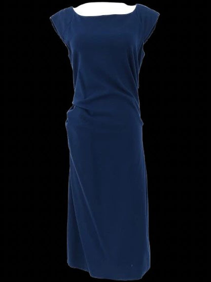 Excellent Diane von Furstenberg Blue Sleeveless Dress Size L