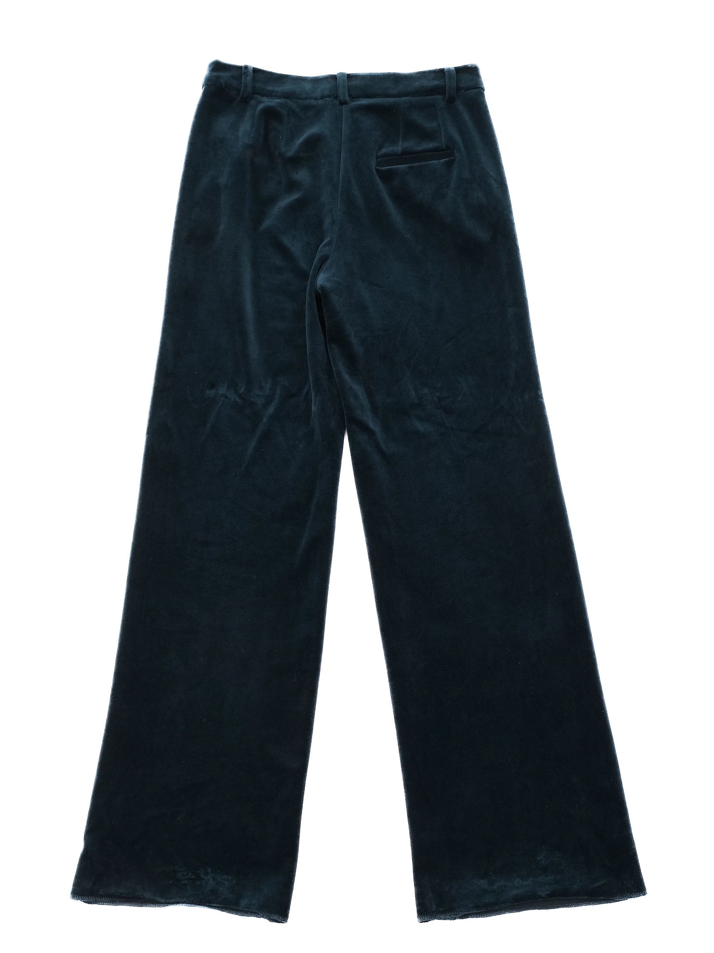 excellent marella green velvet pants size s women's