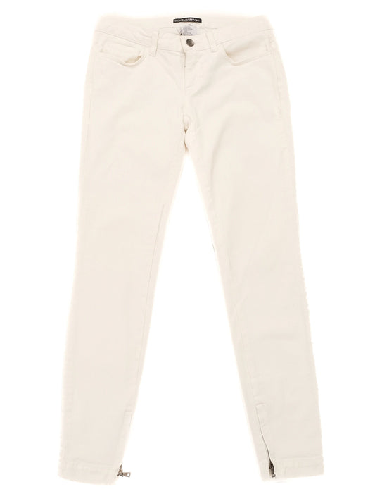 Excellent Dolce & Gabbana White Jeans for Kids Size XS