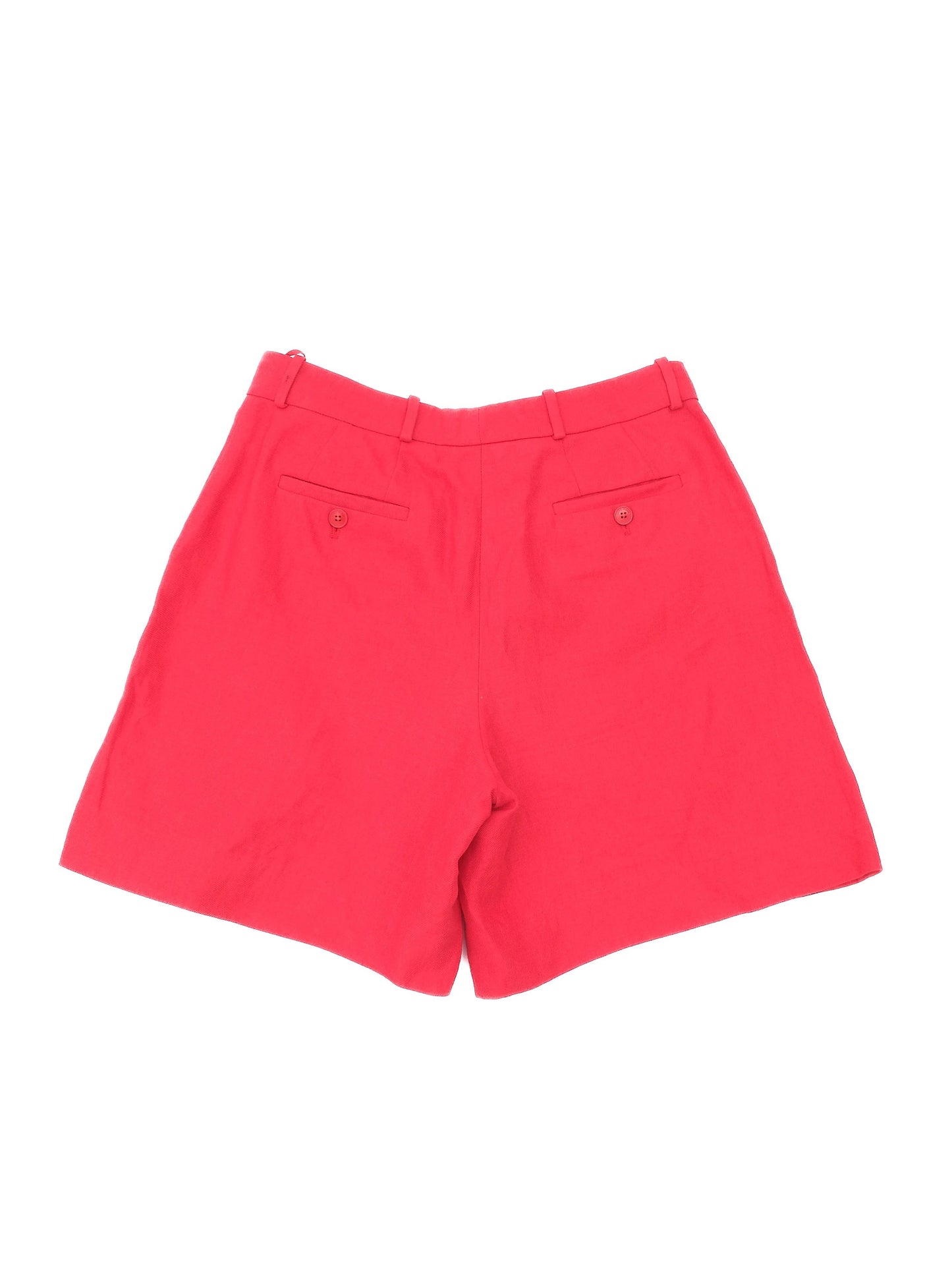 excellent loro piana red linen womenõs shorts size 40 made in italy