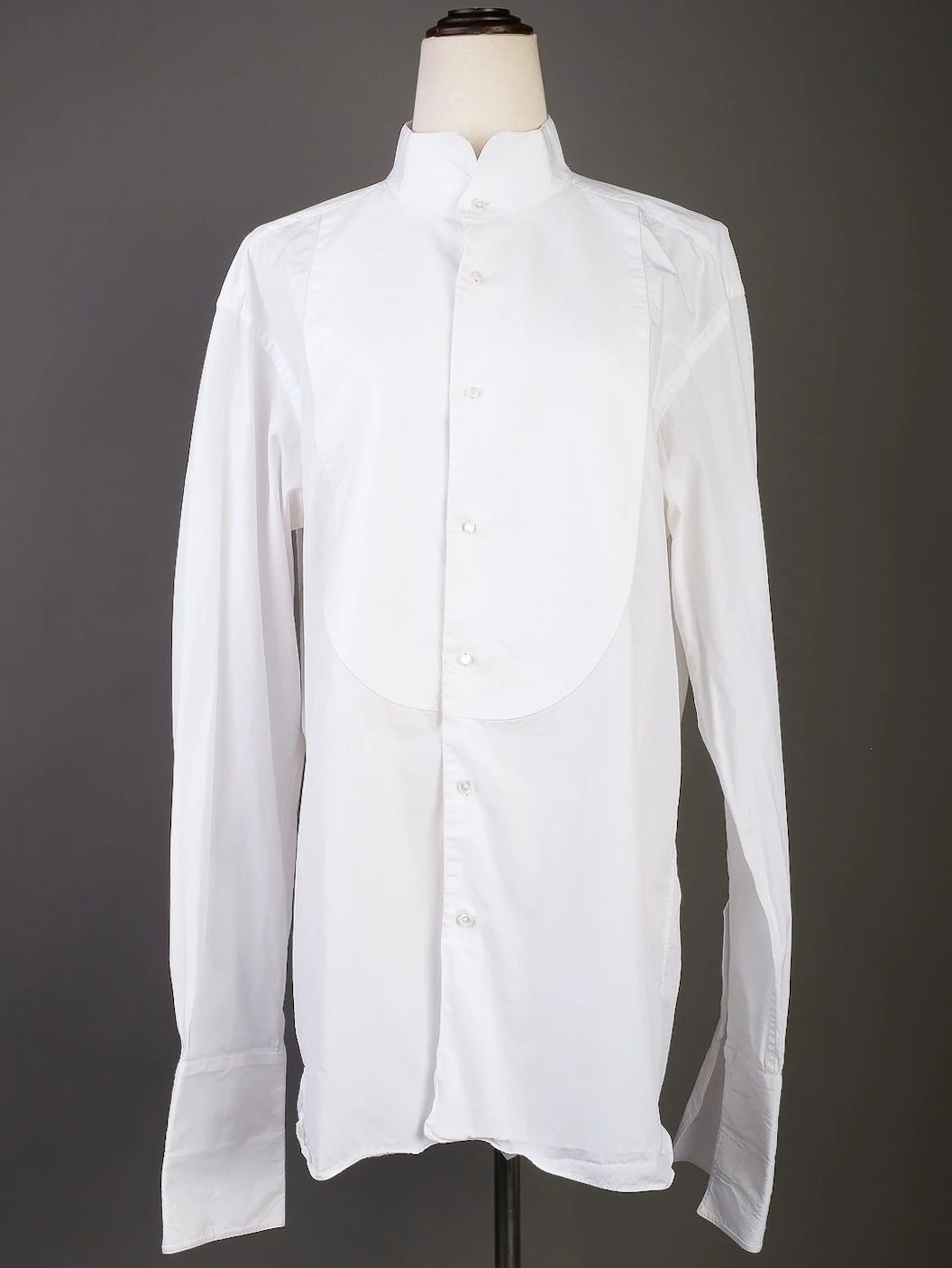 excellent ralph lauren white cotton formal dress shirt size xl