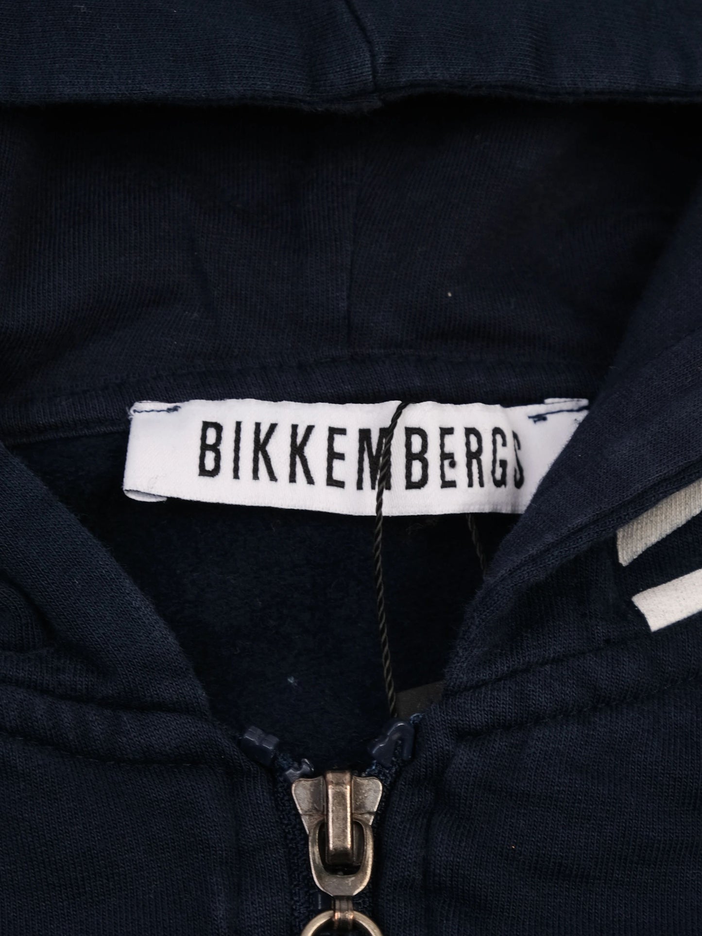 excellent bikkembergs navy blue hoodie for kids size 10