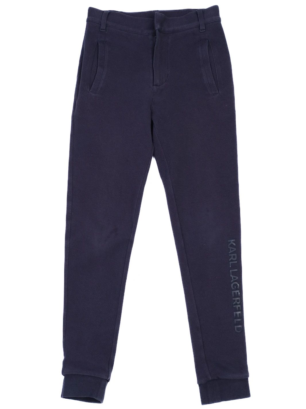 excellent karl lagerfeld kids blue sweatshirt & pants set size 12