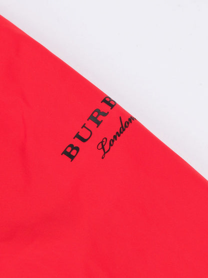 Excellent Burberry Red Hooded Jacket for Kids Size 10