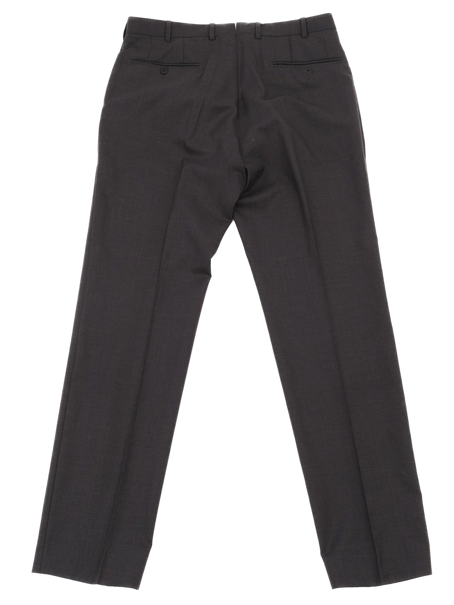excellent ermenegildo zegna gray wool trousers size m