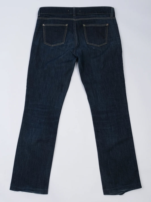 Excellent Ferre Dark Denim Jeans Blue Size M Cotton Women's