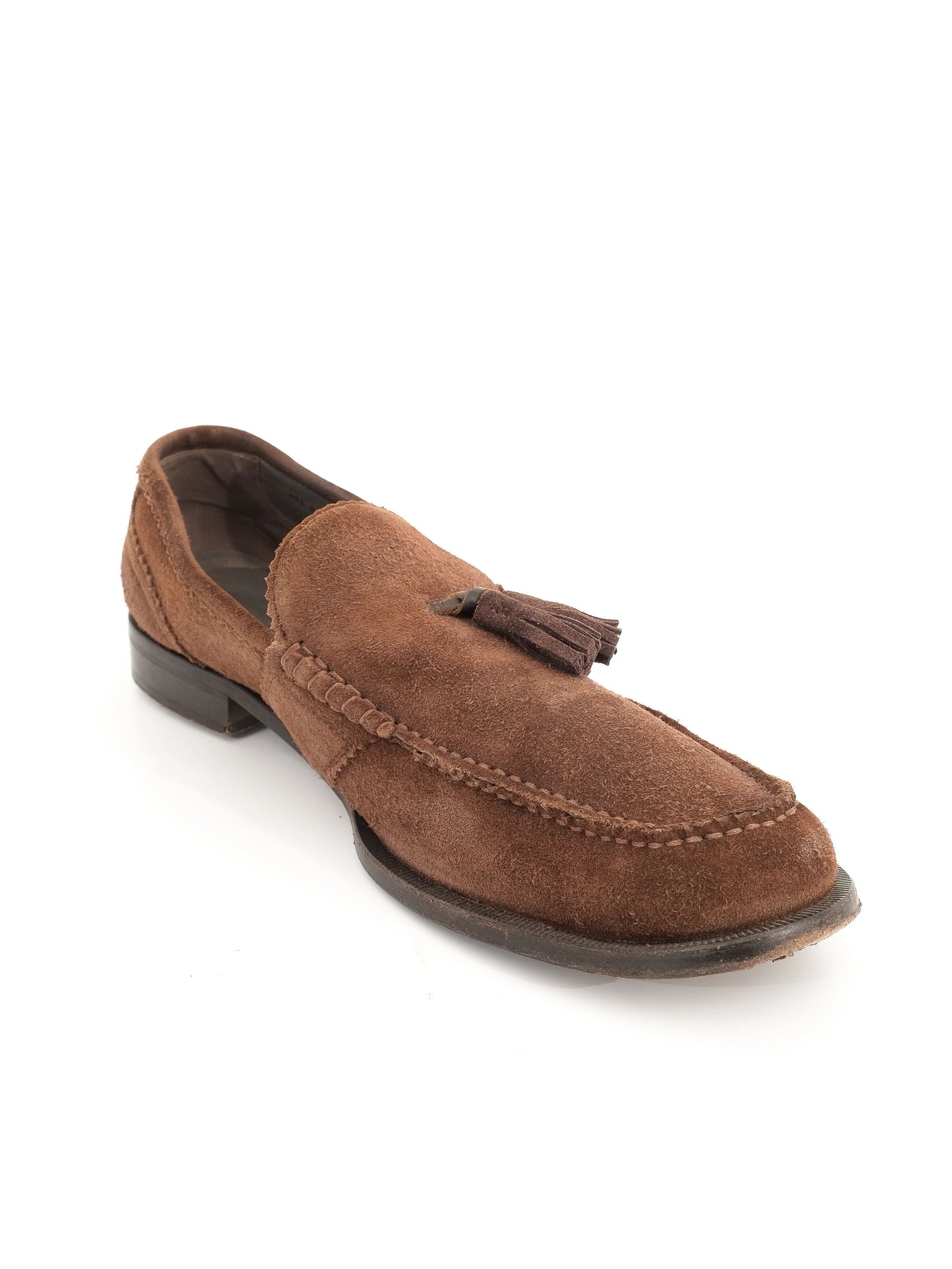 excellent bally orange leather loafers size 45 for men