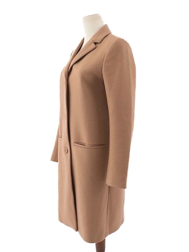 excellent cos orange wool coat size xs with button front