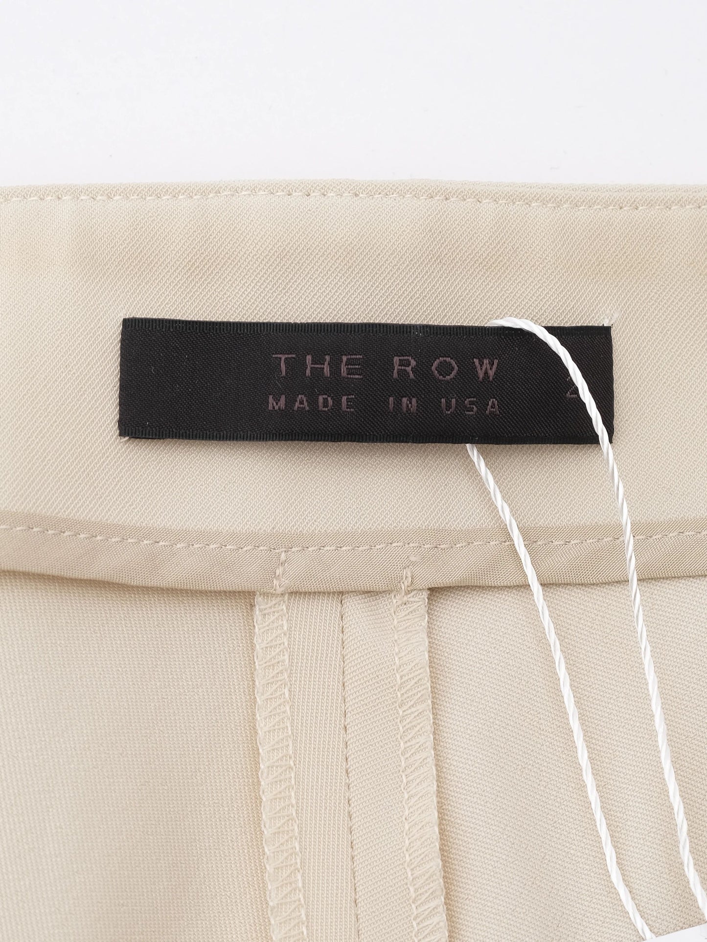 excellent the row yellow polyester pants size xs made in usa