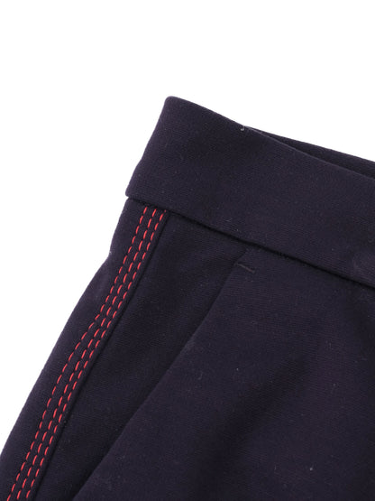 Excellent Escada Sport Blue Viscose Pants with Red Side Stripes XL