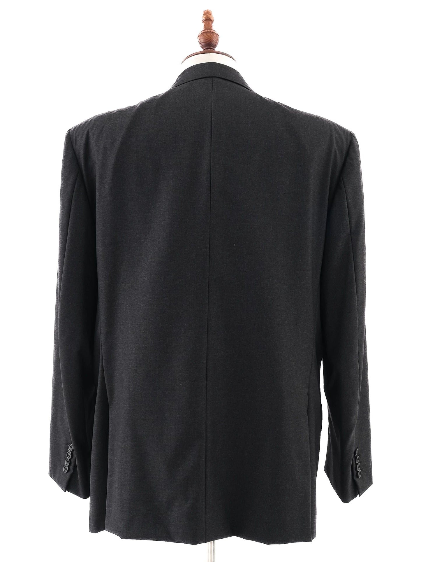excellent brioni gray wool suit jacket size xl for men