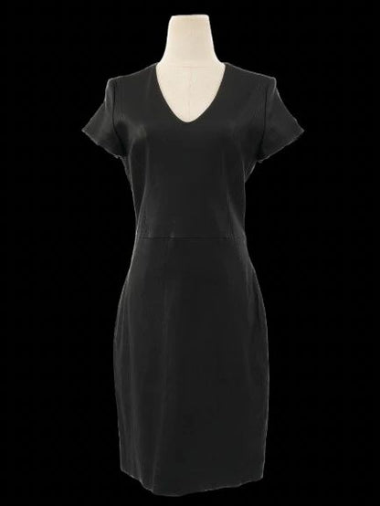 Perfect Diane von Furstenberg Gray Leather Dress Size L