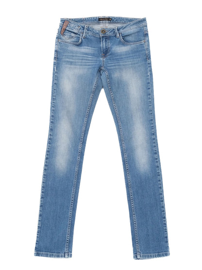 Massimo Dutti Women's Blue Cotton Jeans Size M Excellent