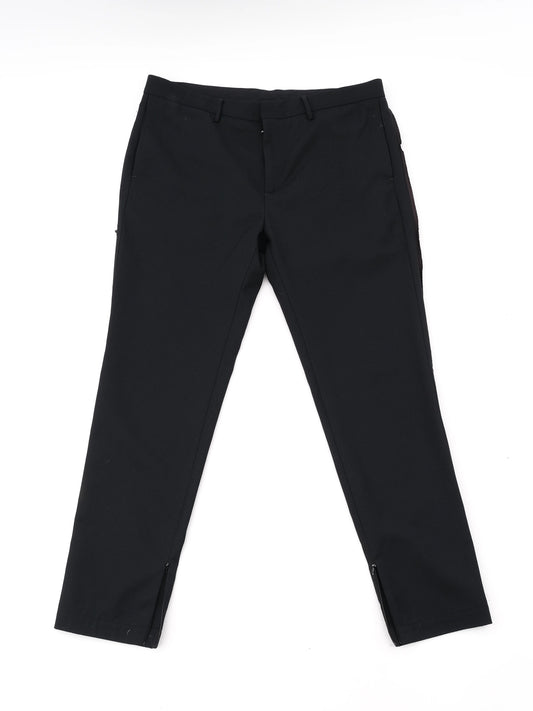 Excellent Diesel Black Wool Blend Pants Size L Made in Tunisia