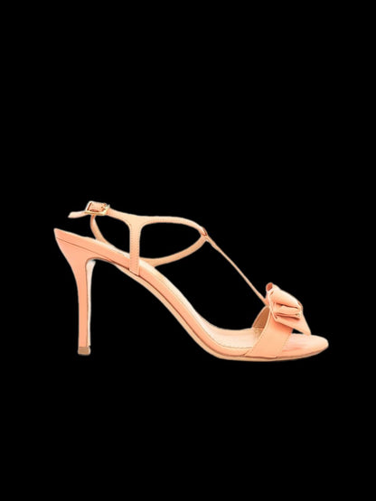 Excellent Salvatore Ferragamo Pink Leather High-Heeled Sandals Size 35