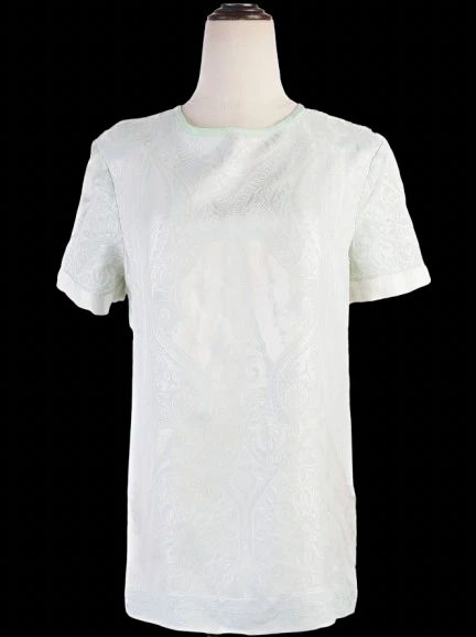 excellent roberto cavalli green silk shirt size m women