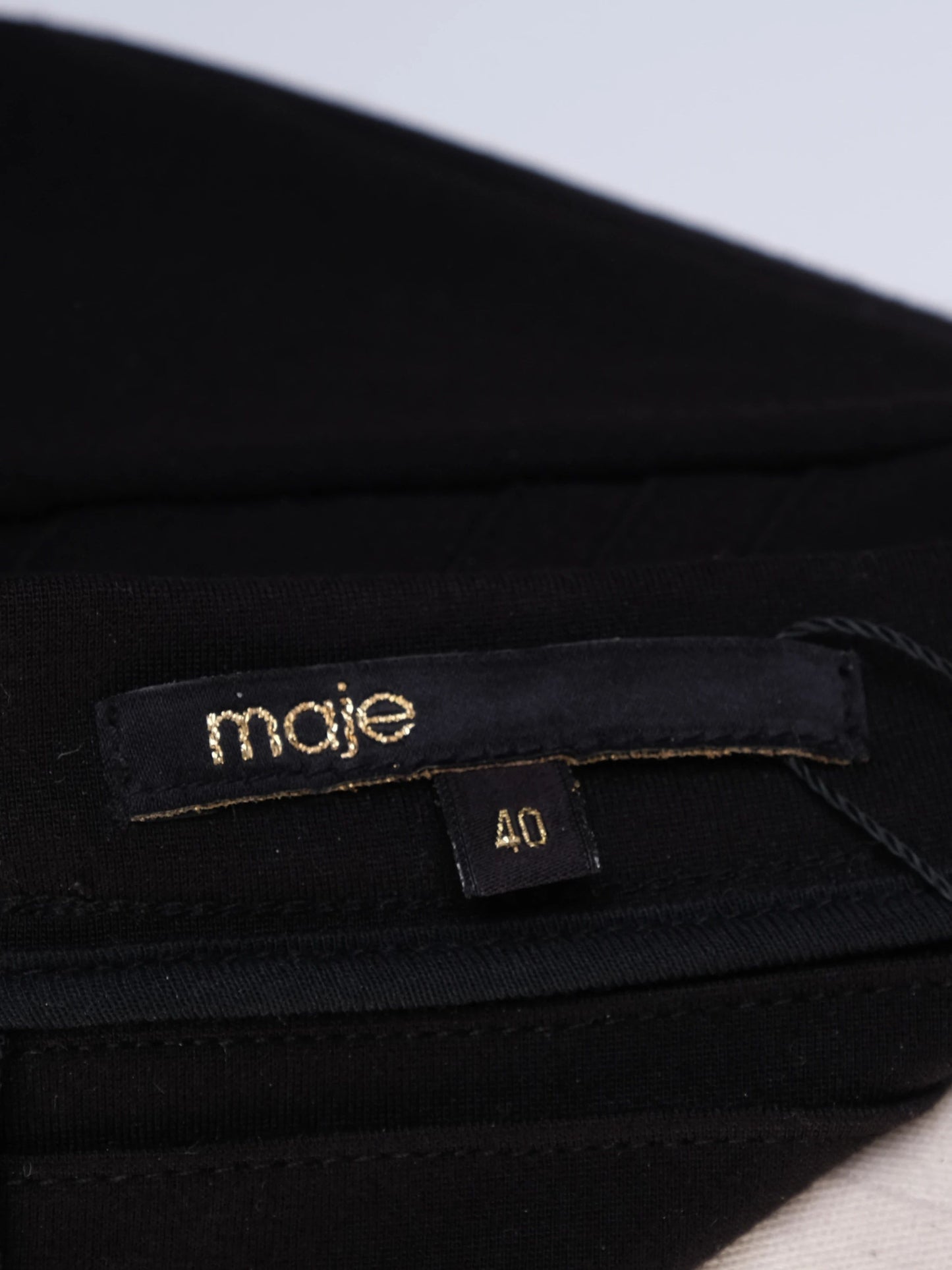 excellent maje black female skirt size m pleated flared hem