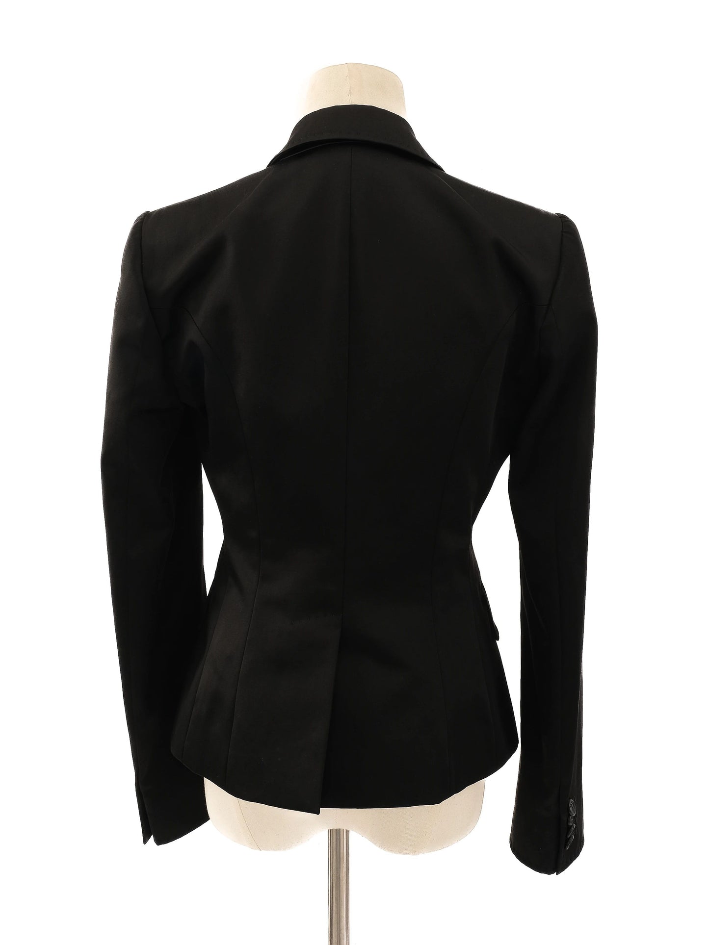 new etro black blazer jacket women's size m cotton
