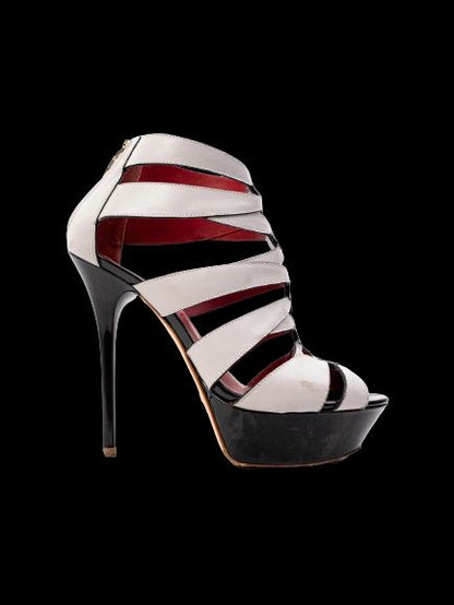 Good Greymer High-Heeled Platform Shoes Leather Size 36
