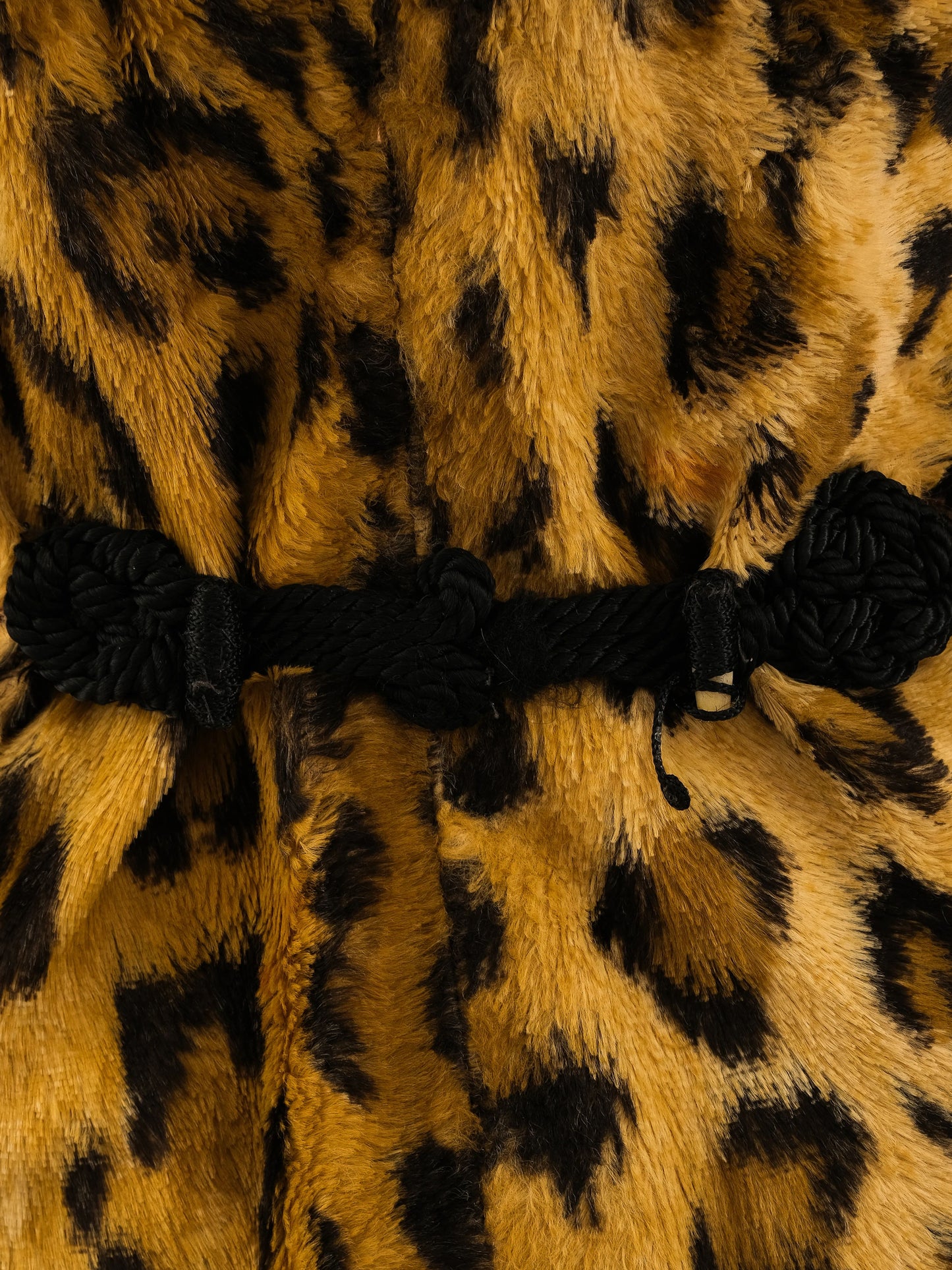 excellent blumarine leopard print jacket with beaded collar, size xs