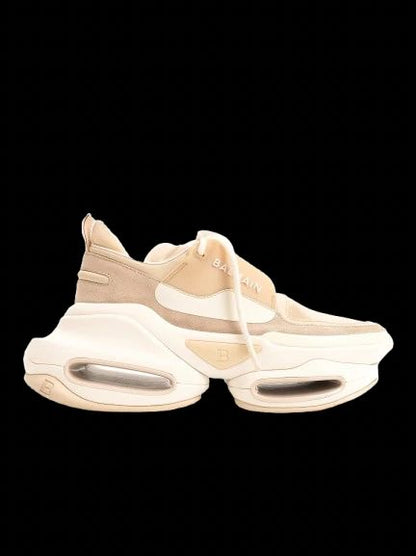 Average Balmain Yellow Textile Sneakers with Chunky Sole Design