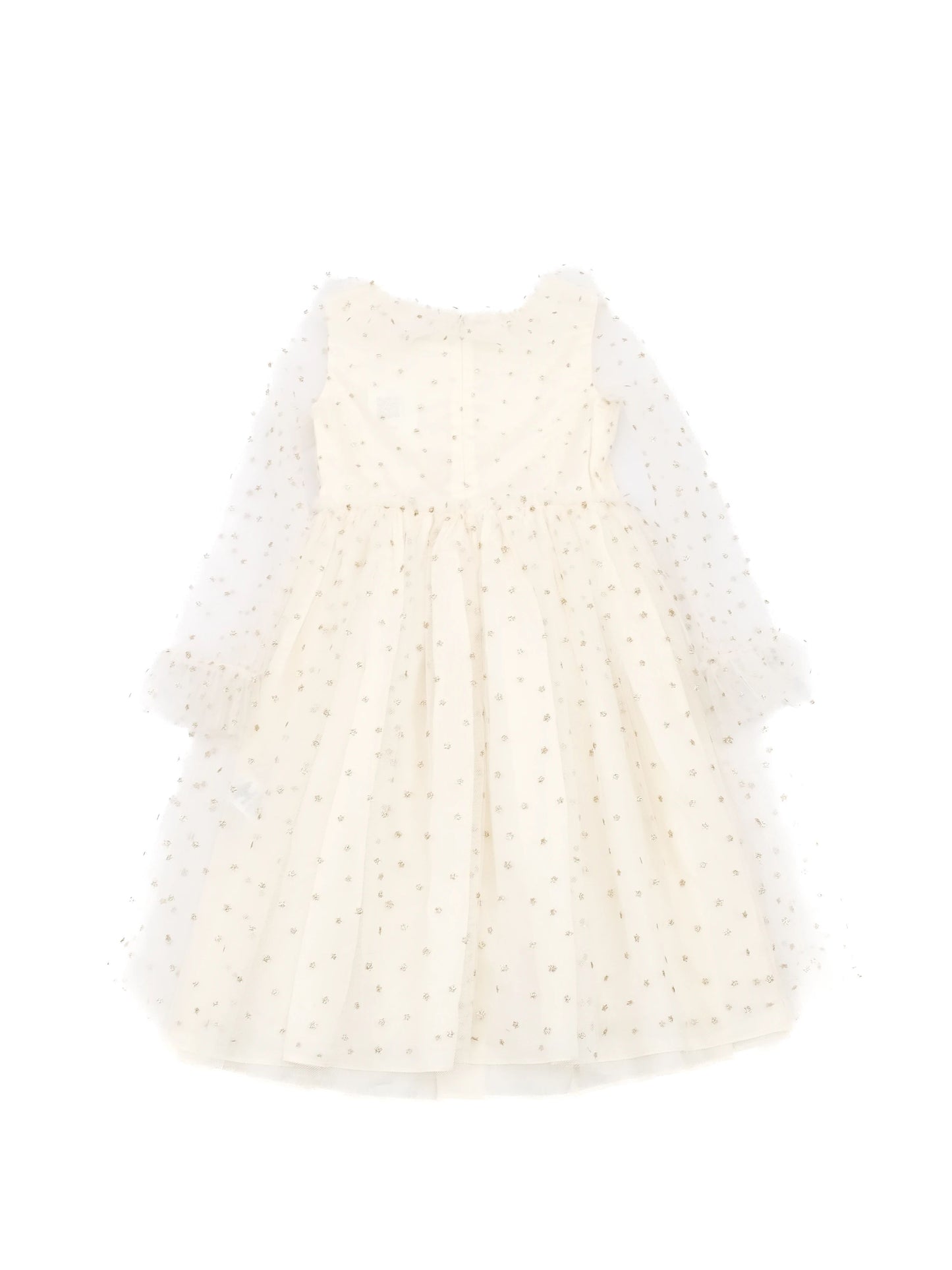 excellent bonpoint white nylon dress for kids size 7