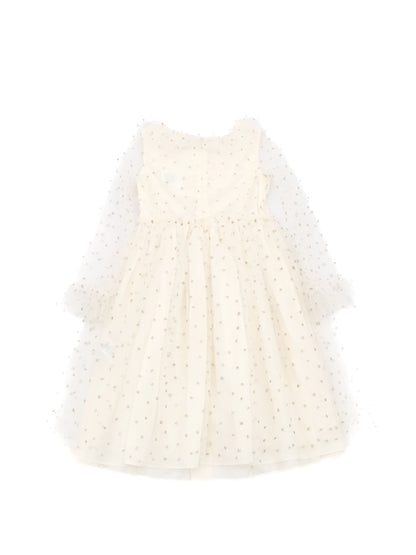 Excellent Bonpoint White Nylon Dress for Kids Size 7